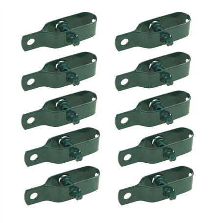 Katsu 667210 Lot de 10 tendeurs de fil de clôture électrique en acier au carbone pour bétail