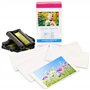 3 cassettes & 108 feuilles de papier photo format carte postale compatible pour Canon Selph
