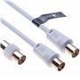 Câble d'antenne TV 5 m Câble Ariel RF Câble de couplage coaxial Câble d'antenne TV Connecteur d'antenne mâle à Femelle Rallonge