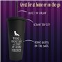 Blue Sky Studios Wednesday Travel Cup Bouteille d'eau avec paille intégrée 600 ml Produit sous licence Mercredi
