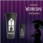 Blue Sky Studios Wednesday Travel Cup Bouteille d'eau avec paille intégrée 600 ml Produit sous licence Mercredi