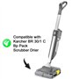 SPARES2GO Ensemble De Rouleaux compatibles avec Karcher L'autolaveuse BR 30/1 EWM2 Premium pour Nettoyage Des Sols Durs (lot de 