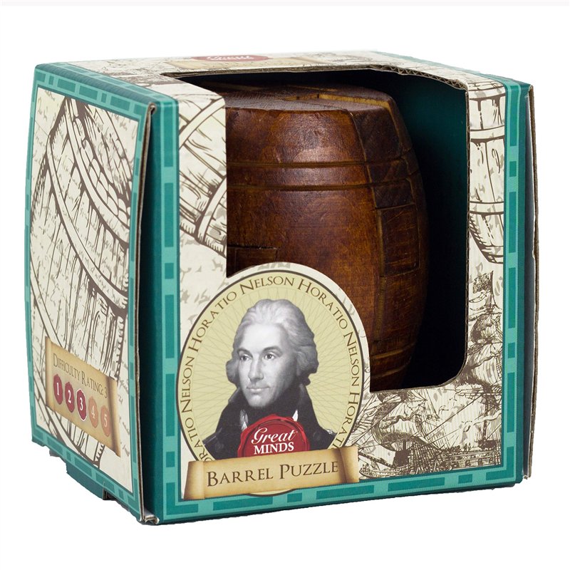 Image secondaire de Professor PUZZLE Baril – Casse-tête Haute qualité en Bois Reconstituer Le tonneau du célèbre Admiral Nelson, 1252, Multicolore