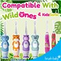 Brush-Baby WildOnes Lot de 4 têtes de rechange pour brosse à dents de 0 à 10 ans