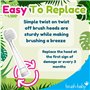 Brush-Baby WildOnes Lot de 4 têtes de rechange pour brosse à dents de 0 à 10 ans