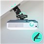 Duronic PB03XB Support pour Vidéoprojecteur Plafond Rotatif 360° Inclinable 30° Pivotant 20° Charge maximale de 13,6 kg Idéal po