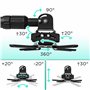 Duronic PB04XL Support pour Vidéoprojecteur Plafond Rotatif 360° Inclinable 30° et Pivotable 20° Charge maximale de 13,6 kg Bras