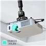Duronic PB04XL Support pour Vidéoprojecteur Plafond Rotatif 360° Inclinable 30° et Pivotable 20° Charge maximale de 13,6 kg Bras