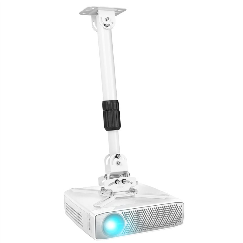 Duronic PB06XL Support pour Vidéoprojecteur Plafond Rotatif 360° Inclinable 30° et Pivotable 20° Charge maximale 13,6 kg Idéal p