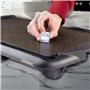 Duronic GP20 Plancha électrique antiadhésive XL 6 à 8 personnes 2000W 52 x 27 cm avec thermostat et bac à jus amovible Cuisson s