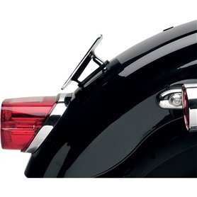 Support de plaque chromé puits pour harley davidson