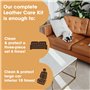 Kit d’Entretien Complet du Cuir Furniture Clinic | Nettoyant Cuir & Crème Protectrice Cuir pour Canapés, Sièges de Voiture | Net