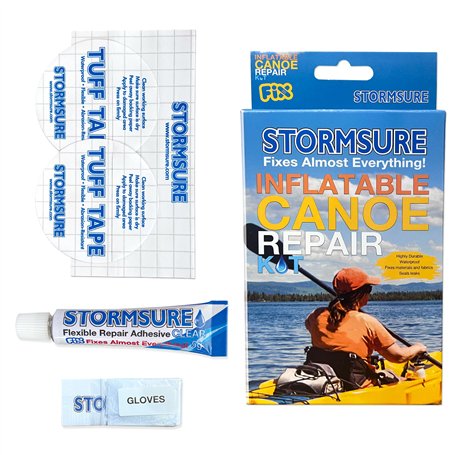 Kit de réparation Stormsure pour canoës et kayaks gonflables - Idéal pour les kayaks et canoës gonflables : Réparation rapide de
