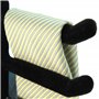 HANGERWORLD Porte-cravates floqué noir et organiseur de ceinture antidérapant en métal
