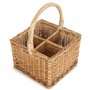 Red Hamper Porte-Bouteilles 4 Bouteilles en Osier cuit à la Vapeur 2 Tons