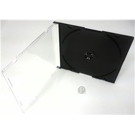 CD Ultra fin-Noir-Lot de 5 boîtiers de rangement