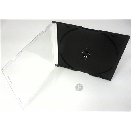 CD Ultra fin-Noir-Lot de 5 boîtiers de rangement