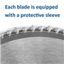 Saxton TCT Lame de scie circulaire à bois 300 mm x 30 mm x 80 dents pour Bosch, Makita, etc. Compatible avec scies de 305 mm