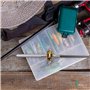 DIGIFLEX Mini Canne à pêche de Poche argentée avec Moulinet doré
