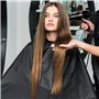 TRIXES Blouse de Salon de Coiffure Noire pour Coupes, Couleurs et mèches