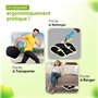Circulatoire Pieds & Corps, Masseur Électrique Pour Jambes Lourdes, 99 Niveaux d'Intensité, EMS + TENS, electrodes pour electros