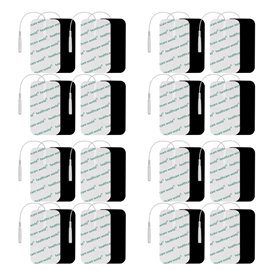 Électrodes de Grande Dimension pour appareils de Stimulation tENS EMS 16 pièces - 100 mm x 50 mm