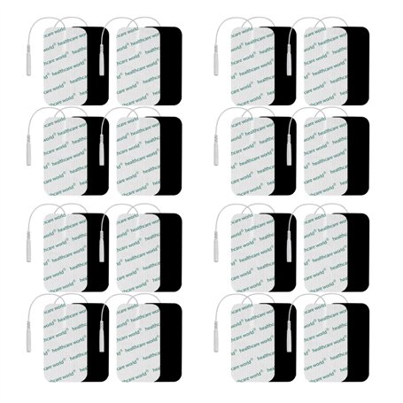 Électrodes de Grande Dimension pour appareils de Stimulation tENS EMS 16 pièces - 100 mm x 50 mm