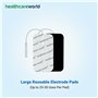 Électrodes de Grande Dimension pour appareils de Stimulation tENS EMS 16 pièces - 100 mm x 50 mm
