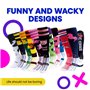Wacky Sox Ambre Gambler Rugby Hockey Chaussettes