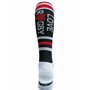 Wacky Sox Chaussettes de sport Rugby amour noir rouge et gris argenté Adult Shoe Size 11-14