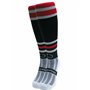 Wacky Sox Chaussettes de sport Rugby amour noir rouge et gris argenté Adult Shoe Size 11-14