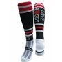 Wacky Sox Chaussettes de sport Rugby amour noir rouge et gris argenté Adult Shoe Size 11-14