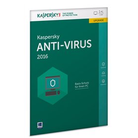 Kaspersky Anti-Virus 2016 Upgrade - 1 PC / 1 Jahr (Lizenzkarte) (Frustfreie Verpackung) [import allemand]