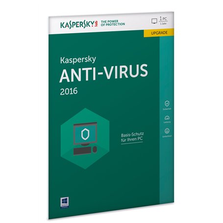 Kaspersky Anti-Virus 2016 Upgrade - 1 PC / 1 Jahr (Lizenzkarte) (Frustfreie Verpackung) [import allemand]