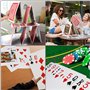 BELLE VOUS Jeu de Carte Jumbo Complet en Plastique - L37 x l26 cm - Jeux de Carte Géantes pour Tous Les Âges - Jeux de Cartes po
