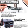 YIHUA 853D 2A USB SMD Station de Soudage à Air Chaud, 0-15V DC Alimentation Station 3 EN 1 avec 5V USB Port de Chargement et 35V