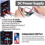 YIHUA 853D 2A USB SMD Station de Soudage à Air Chaud, 0-15V DC Alimentation Station 3 EN 1 avec 5V USB Port de Chargement et 35V