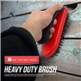 Brosse métallique à main – Brosse métallique rigide avec poignée en fer, fil robuste pour enlever la rouille, la maçonnerie et l