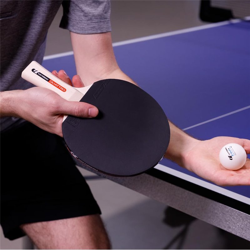 Image secondaire de Cornilleau Set de 4 Raquettes de Ping-Pong et 4 Balles pour Table de Ping Pong - Vitesse Modérée, Rotation Standard, Précision e