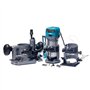 KATSU Ensemble d'Affleureuse à Bois Défonceuse Électrique 220V 710W avec 3 Bases + 3 Pinces de 6mm, 8mm et 10mm