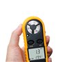 TOPWAY Anémomètre Numérique Portable Digital LCD Vitesse du Vent de Mètre Indicateur Débit D'air Jauge de Température Mesurer Vi