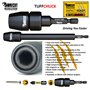 SabreCut SCRK2 4 pièces Porte-embouts à percussion professionnels 65 mm et 152 mm avec 2 embouts de tournevis magnétiques PZ2 32