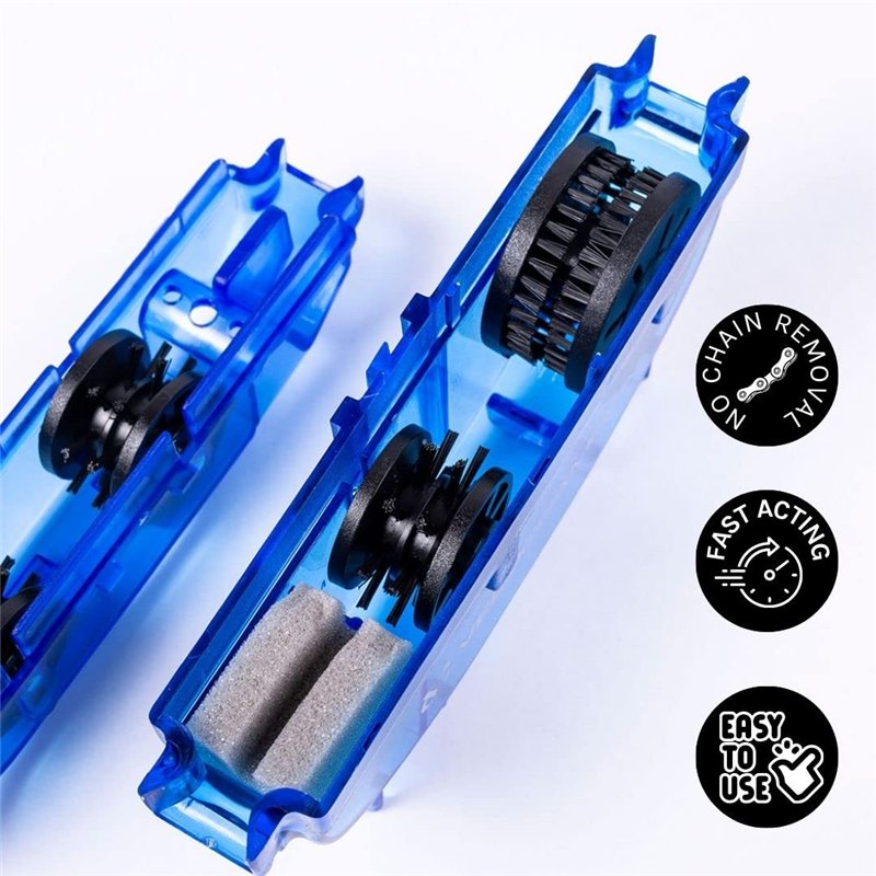 Image secondaire de VeloChampion Nettoyeur de chaîne de vélo bleu