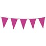 Happium Guirlande de fanions de 10 m de couleur unie pour décoration de fête (rose vif)