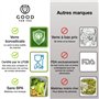 GOOD FOR YOU Boîtes-repas en verre [lot de 5] - récipients avec fermeture à clic - conteneurs de nourriture étanches - boîtes de