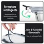 Lot de 10 Boites Repas - Boites de Conservation Alimentaire Idéales pour Préparer des Repas Sains - Boites en Verre Hermétiques 