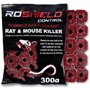 Roshield Boîte d'appâts inviolables pour rongeurs et raticides en Blocs de Cire - Kit de sécurité pour Le Traitement des Jardins
