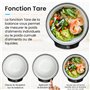 Pro Breeze Balance de Cuisine Numérique Ronde en acier inoxydable, Cuisine et pâtisserie, Mesure haute précision Aliments & Liqu