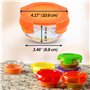 ARSUK Boîtes Alimentaires en Verre pour Bébé avec Couvercles (200ml, 6PCS) - Set de Bols en Verre Compatible Four - Contenants d
