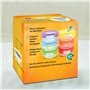 ARSUK Boîtes Alimentaires en Verre pour Bébé avec Couvercles (200ml, 6PCS) - Set de Bols en Verre Compatible Four - Contenants d